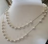 36 inch long pearl chain necklace SOLD OUT